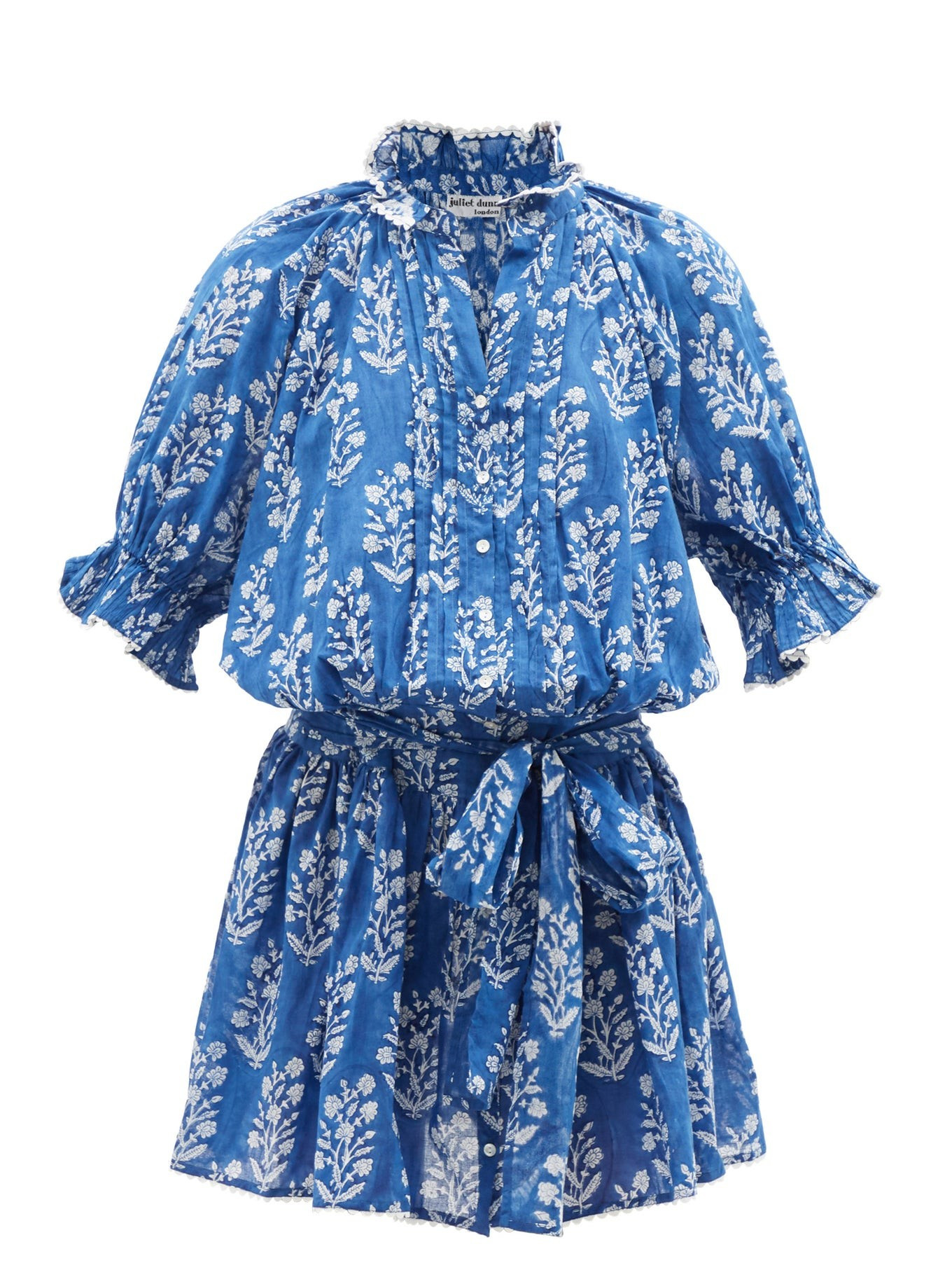 Floral-print cotton-voile mini dress | Juliet Dunn | Matches (US)