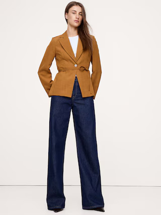 Seamed Belted Blazer | Banana Republic (US)