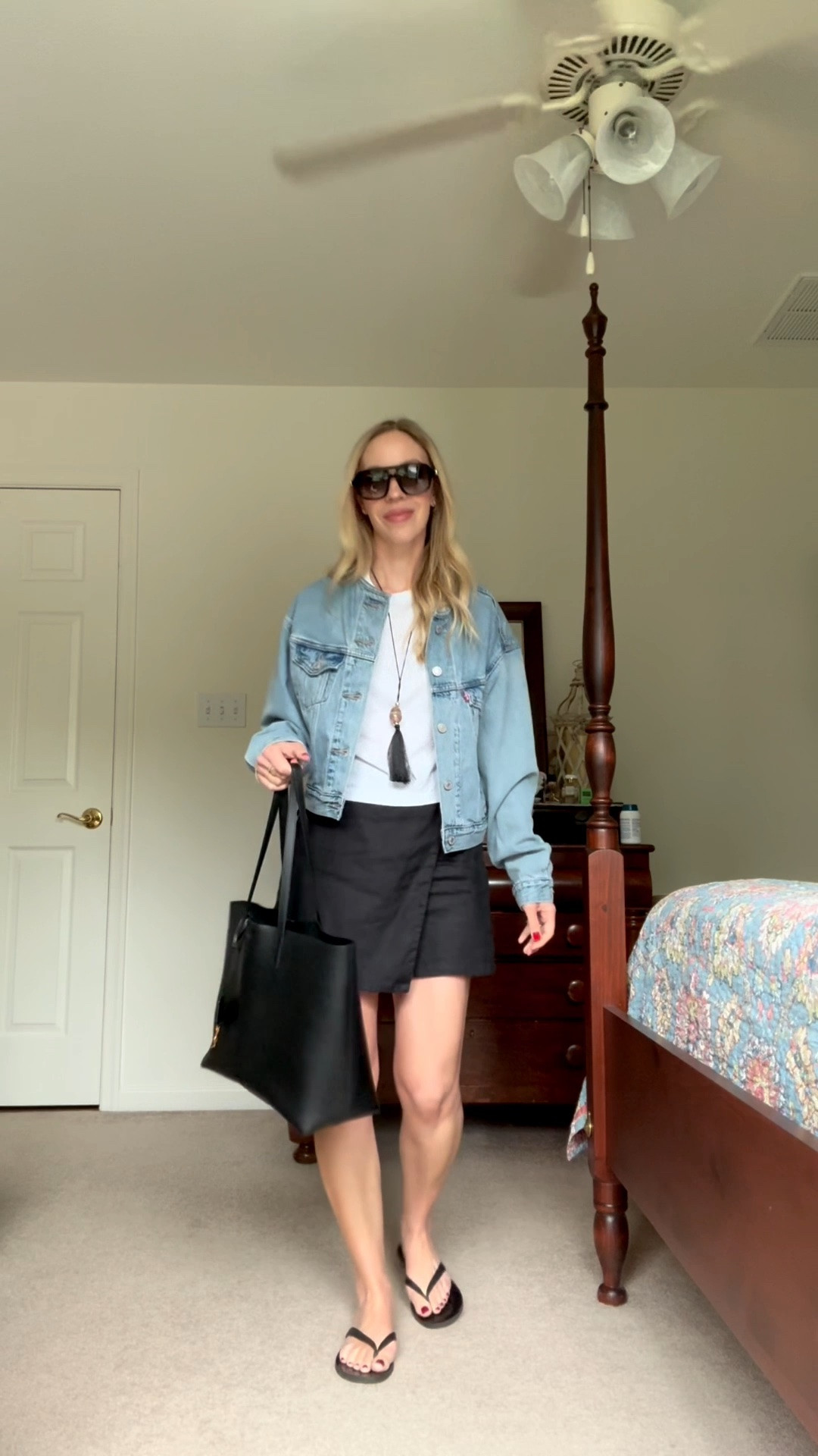 Cropped denim jacket on sale!

Summer outfits over 40, linen skort, @levi jacket, leather thong sandals

#LTKgrwm #LTKdayinmylife #LTKootd