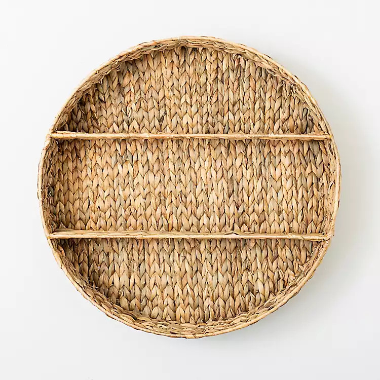 New!Round Woven Hyacinth Wall Shelf | Kirkland's Home