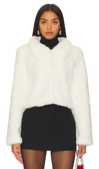 Tirage Cropped Jacket in Blanc | Revolve Clothing (Global)