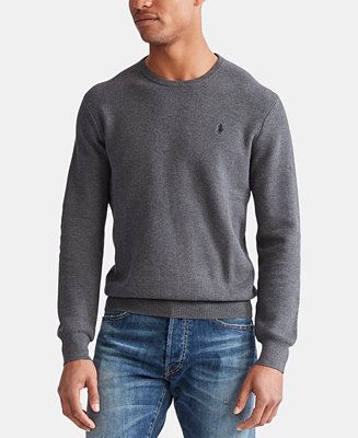 Polo Ralph Lauren Men's Cotton Textured Crewneck Sweater & Reviews - Sweaters - Men - Macy's | Macys (US)