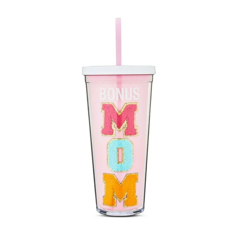 Mother's Day Pink Bonus Mom Patch Tumbler by Way To Celebrate | Walmart (US)