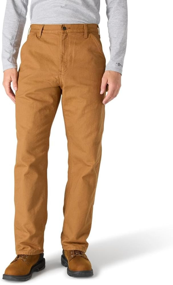 Carhartt Men's Loose Straight Washed Duck Lined Dungaree | Amazon (US)