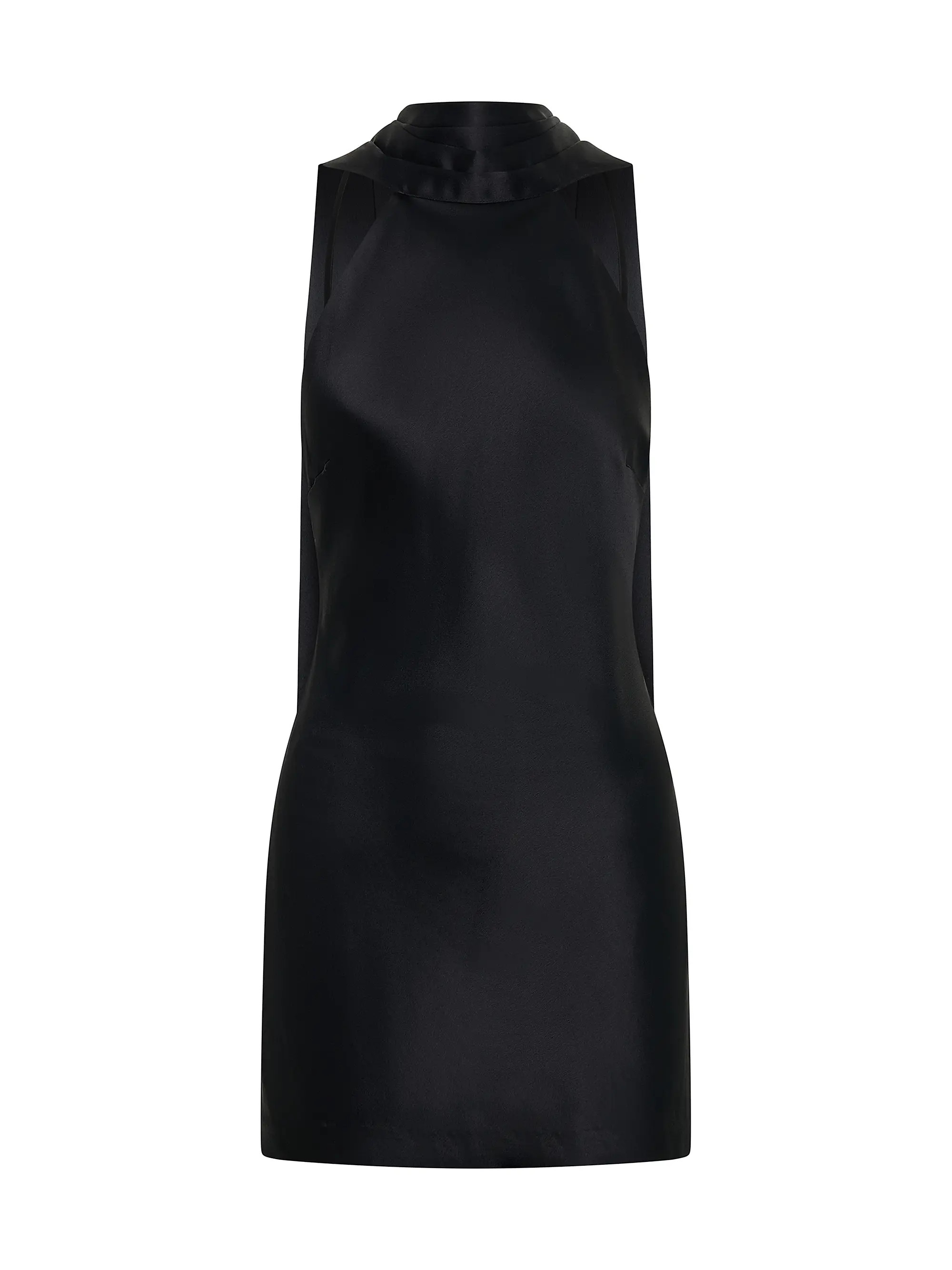 Lita Satin Scarf Open-Back Minidress | Saks Fifth Avenue