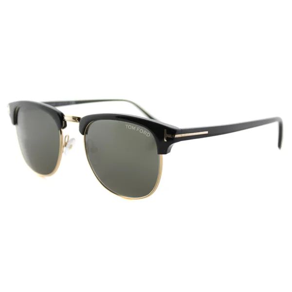 Tom Ford TF 248 05N Henry Vintage Black Plastic Fashion Green Lens 53mm Sunglasses | Bed Bath & Beyond