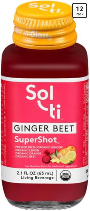 Sol-ti, Organic Ginger Beet Supershot, 2.1 FZ | Amazon (US)