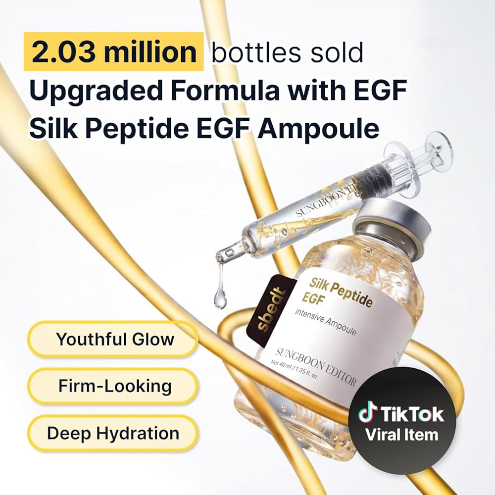 SUNGBOON EDITOR Glow Intensive Deep Collagen Silk Peptide EGF Ampoule, Copper Peptides Serum for ... | Amazon (US)