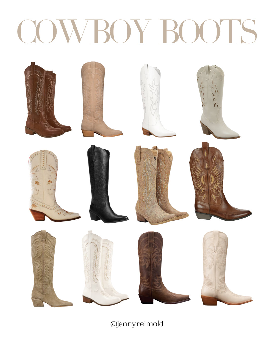 All the cutest cowboy boots out there! Would be so cute for Fourth of July outfits or any summer event. 

 #LTKootd #LTKSeasonal