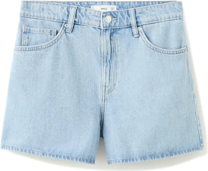 High Waist Straight Fit Denim Shorts | Nordstrom
