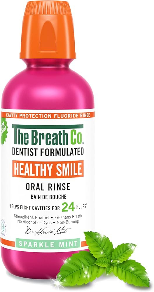 The Breath Co. Healthy Smile Mouthwash, Dentist Formulated Oral Rinse for 24 Hours of Cavity Prot... | Amazon (UK)