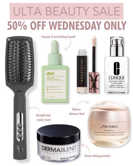 Ulta beauty sale 50% off Wednesday only! Ulta, ulta sale, Ulta beauty, mature skincare, spring beauty , spring makeup, skincare finds, concealer, beauty sale, haircare favorites 


#LTKSeasonal #LTKsalealert #LTKbeauty