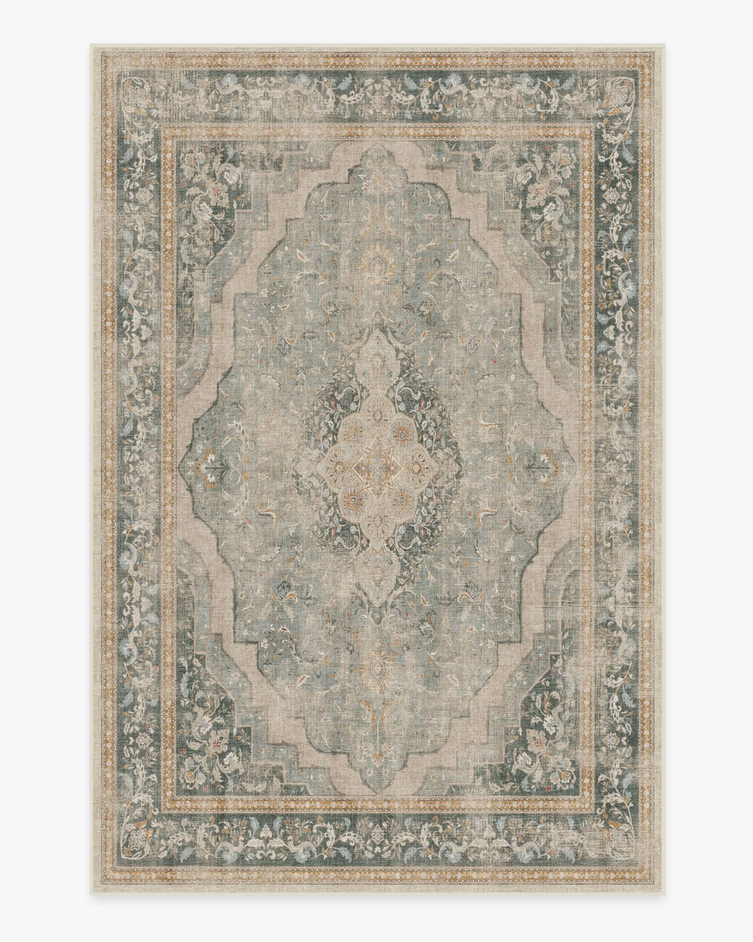Adeline Natural Sage Rug | Ruggable
