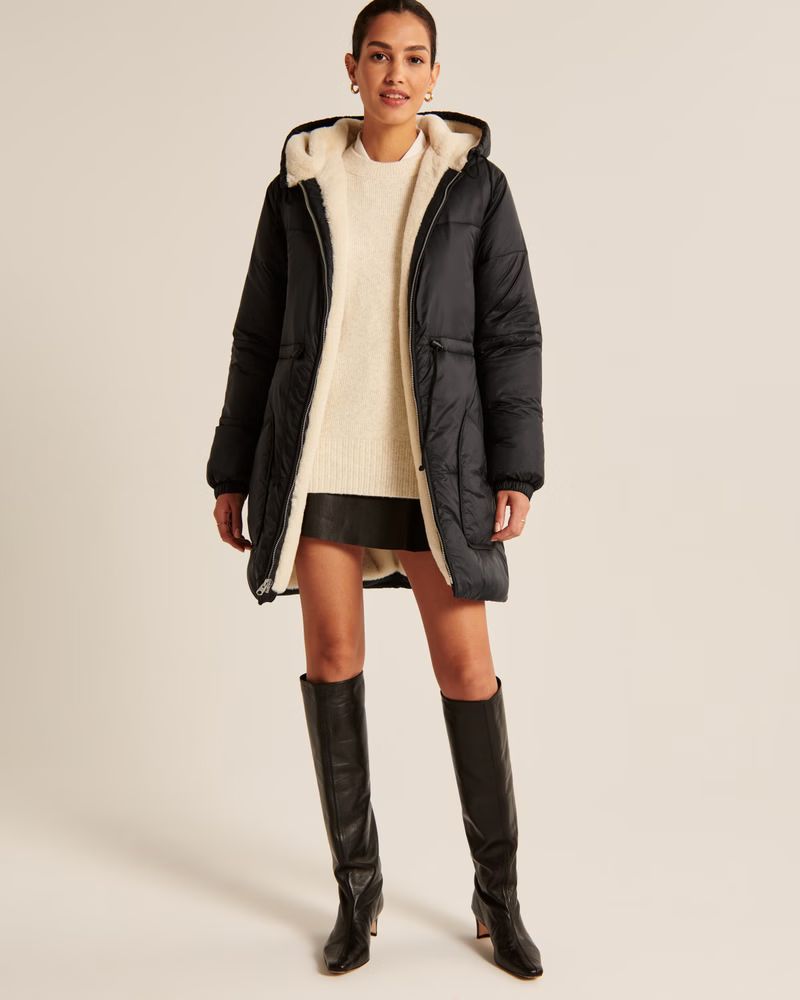 Women's A&F Air Cloud Puffer Parka | Women's | Abercrombie.com | Abercrombie & Fitch (US)