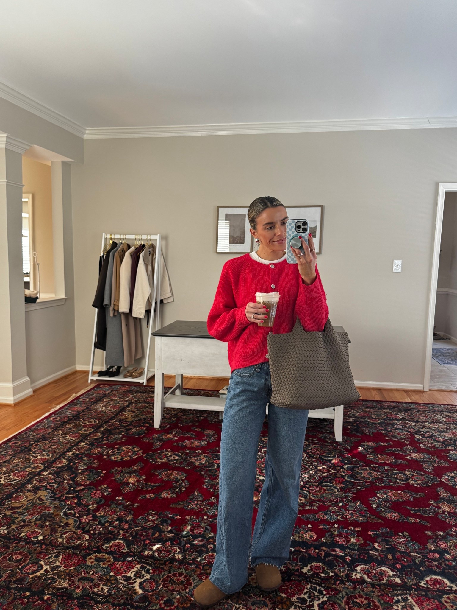 24 jeans (sized down, stick with normal size if you want baggier)

#LTKdayinmylife #LTKmomlife