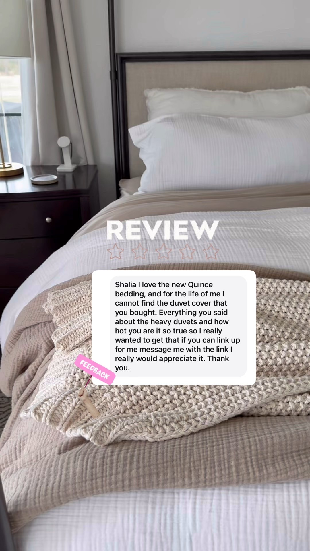 All things Quince bedding. Cannot recommend enough! So good 

#LTKHome #LTKStyleTip #LTKWatchNow