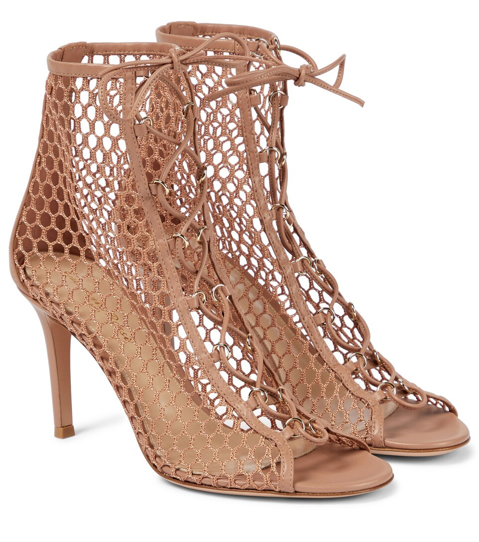 Helena leather-trimmed ankle boots | Mytheresa (DACH)