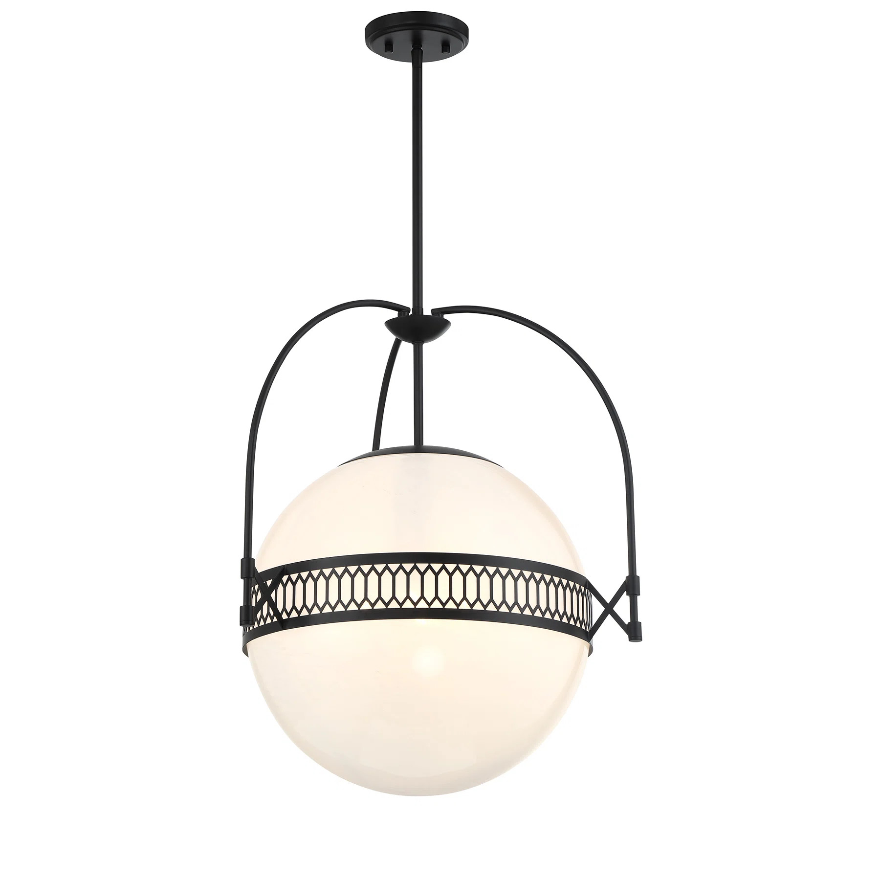 Thornhill 3-Light Pendant in Matte Black | Wayfair North America