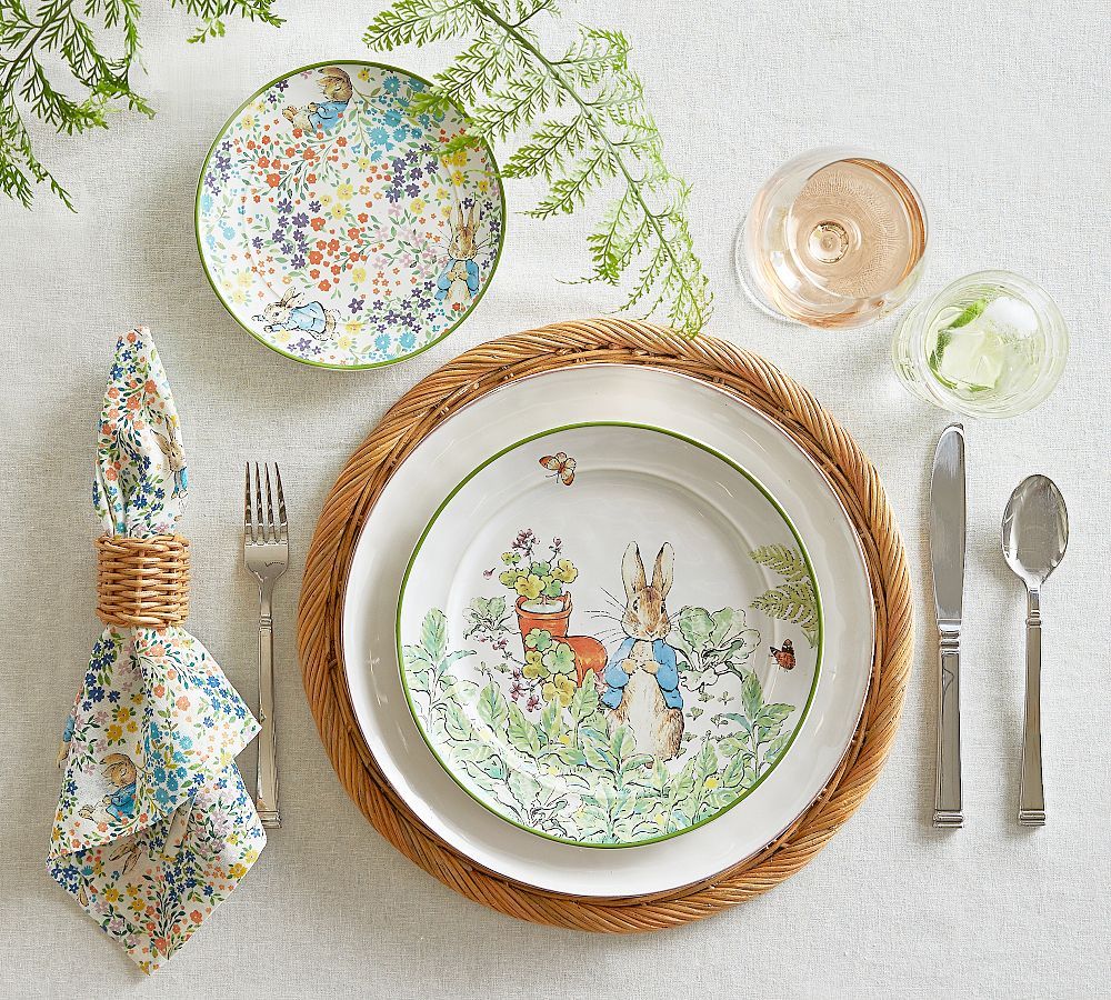 Peter Rabbit™ Assorted Stoneware Salad Plates - Set of 4 | Pottery Barn (US)