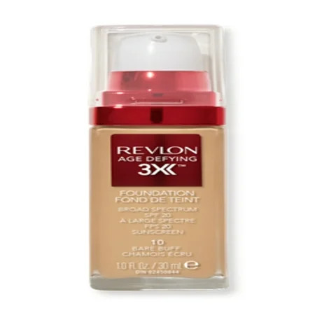 Revlon Age Defying 3X Cream Foundation Makeup SPF 20 Bare Buff 1 fl oz | Walmart (US)
