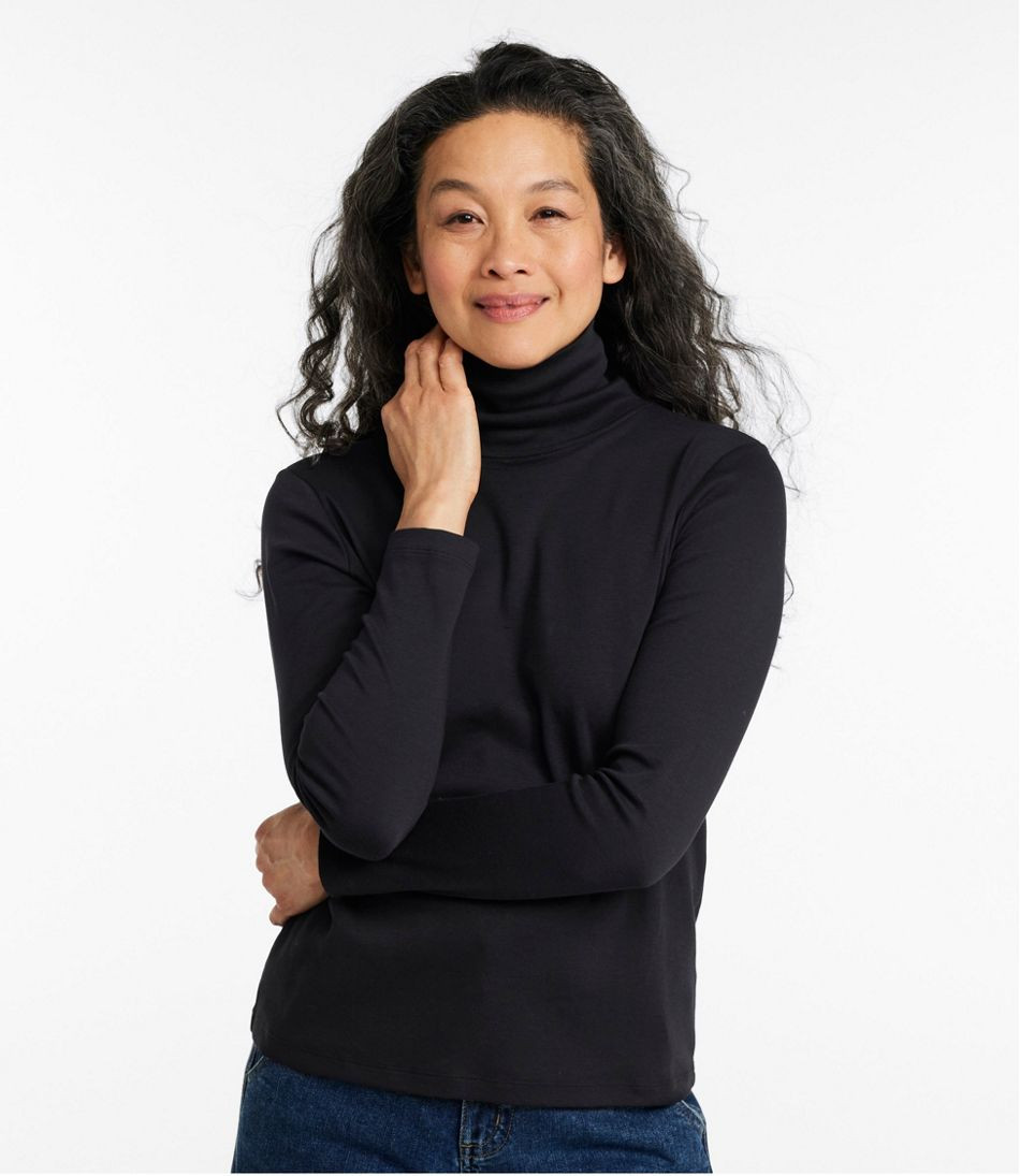 Women's Pima Cotton Turtleneck, Long-Sleeve | L.L. Bean