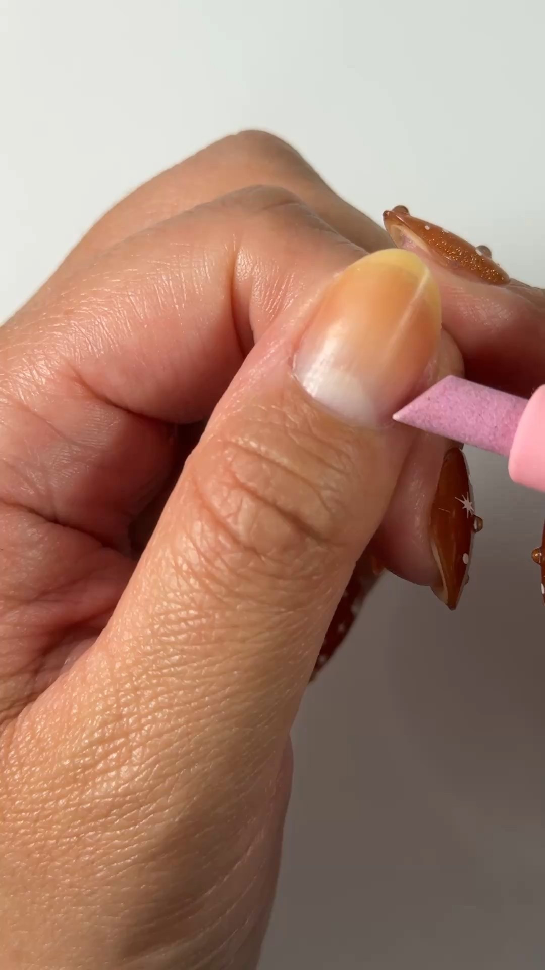 One of my new favorite mani tools is available to purchase now at Olive & June  and Ulta!!! The cuticle buffer is so gentle and does an incredible job removing dry cuticle build up. 

#LTKBeauty #LTKselfcare