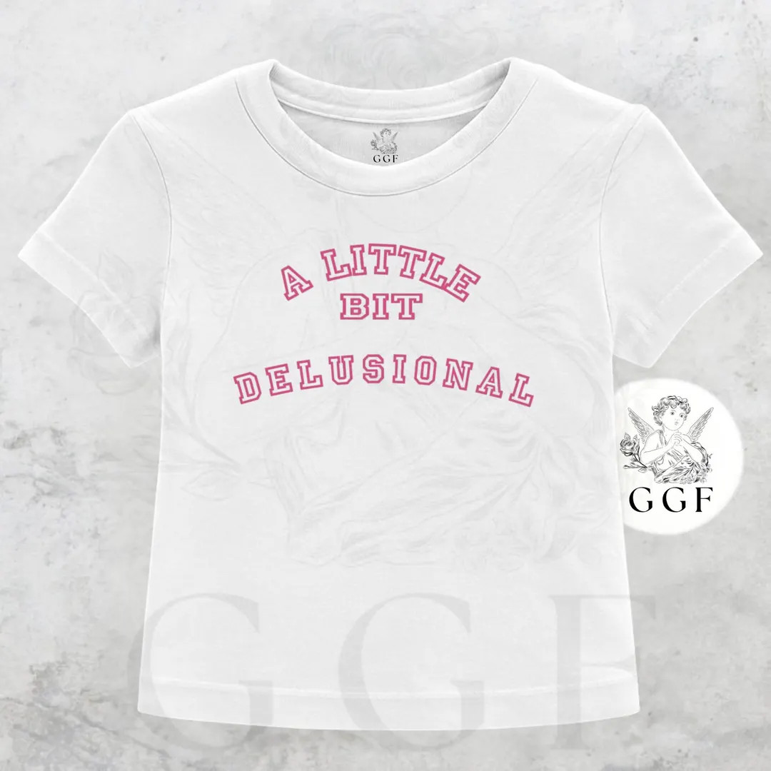 Delusional Baby Tee: Y2K Bimbo Coquette Graphic Top - Etsy | Etsy (US)