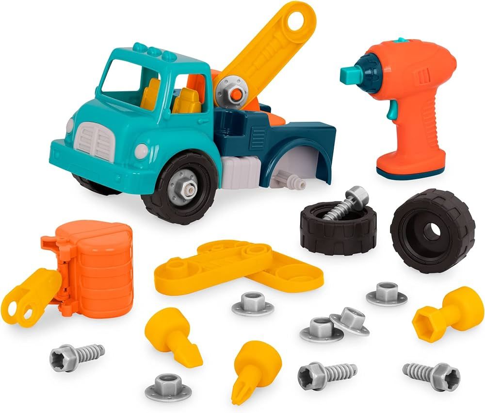 Battat – Classic Construction Toy – Pretend Play Tools – Toddler Trucks – Dexterity Build... | Amazon (US)