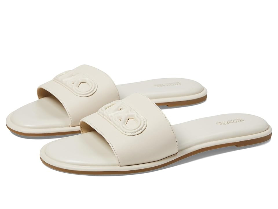 MICHAEL Michael Kors Saylor Slide Women's Shoes Light Cream : 7.5 M, Leather | Zappos