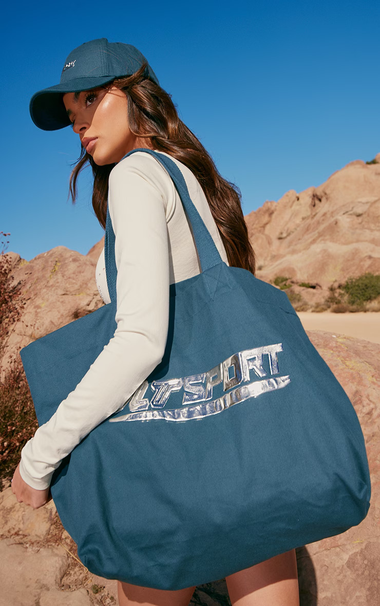 PLT SPORT Midnight Blue Basic Tote | PrettyLittleThing UK