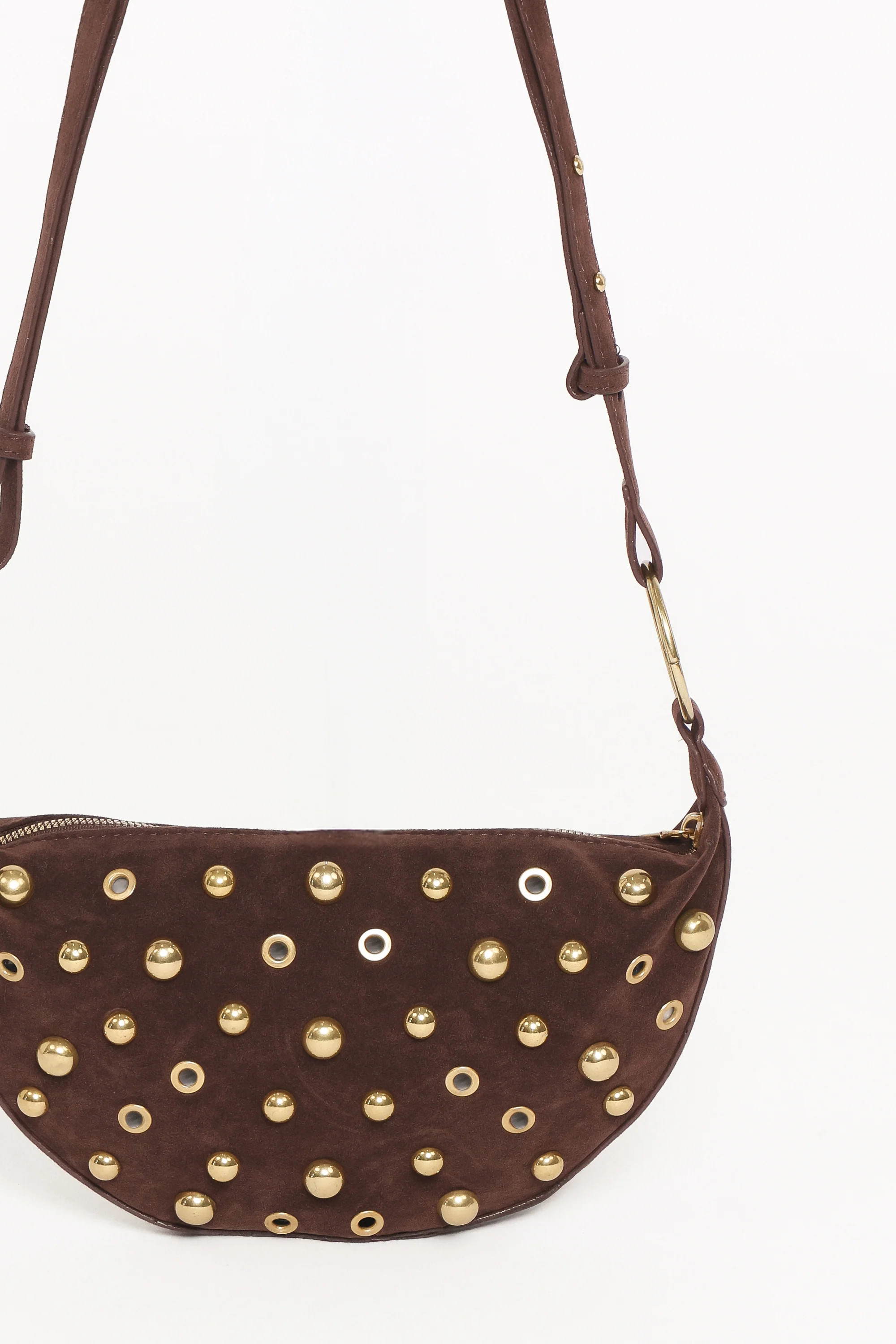 Grayson Studded Bag - Brown | Petal & Pup (US)