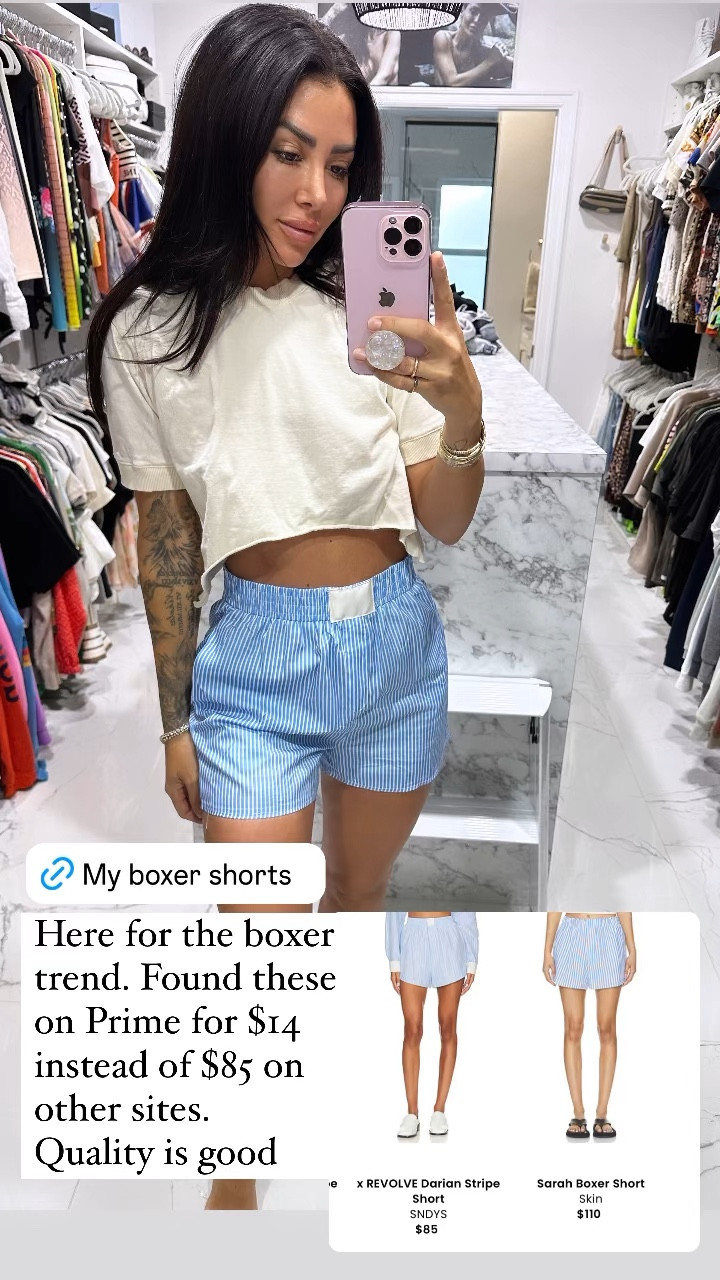 Boxer short trend. Found a cute one for only $14. 
Wearing a size small 

#LTKSaleAlert #LTKSummerSales #LTKSeasonal