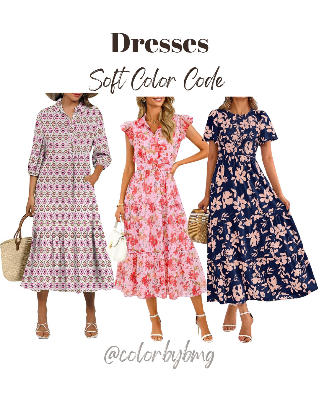 Soft Color Code Dresses

Colors: 
Pink White
Pink
Floral Navy Apricot

Soft Summer, Soft Autumn