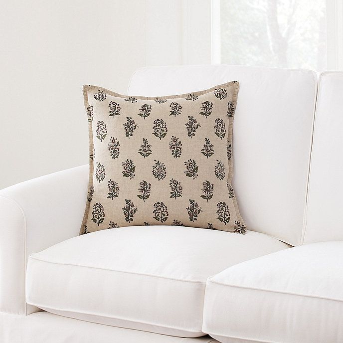 Primrose Block Print Pillow Cover | Ballard Designs, Inc.