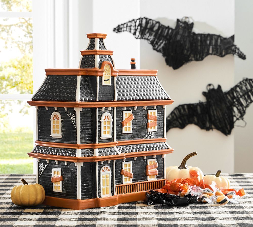 Haunted House Lidded Candy Bowl | Pottery Barn (US)