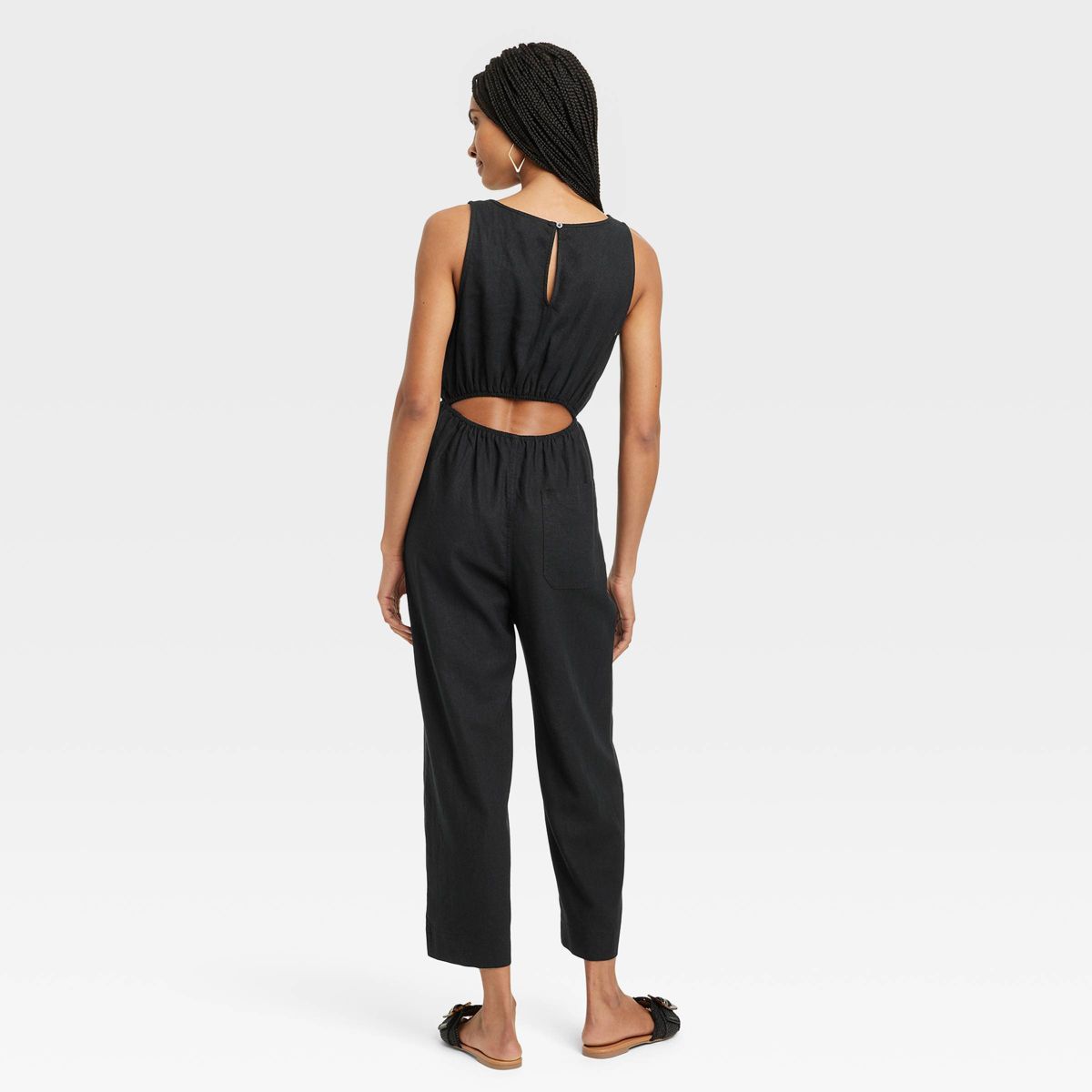 Women's Linen V-Neck Jumpsuit - Universal Thread™ | Target