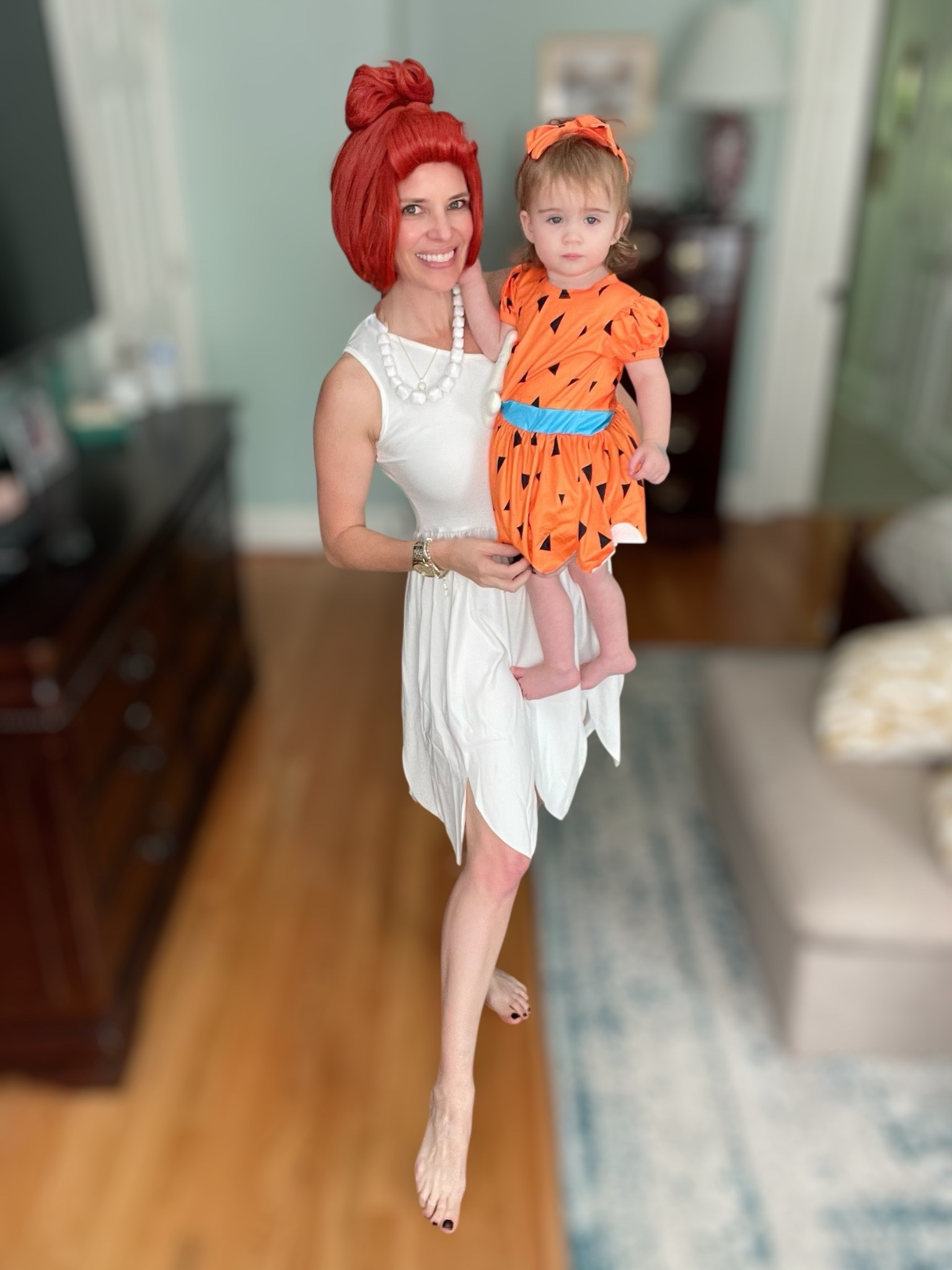 Yabba Dabba Doo! 🦴💕 This year’s Mommy & Me Halloween costumes are straight out of Bedrock! I dressed up as Wilma Flintstone while Caroline is the cutest little Pebbles Flintstone. These easy & affordable Amazon finds made it so simple to put together a themed family costume that’s instantly recognizable and perfect for trick-or-treating, parties, or school events.

The Wilma costume set includes the dress, necklace, and red wig for a complete look 👩🏻‍🦰, while Caroline’s Pebbles toddler dress comes with the orange spotted top + bone hair accessory 🦴 for that classic Flintstones style. If you’re doing a full family costume, there’s also a matching Fred Flintstone option for dad.

👩‍👧 Mommy & Me costumes are such a fun way to make memories and stand out on Halloween—plus, these are super comfortable for all-day wear.

⸻

mommy and me Halloween costumes 🎃 | Wilma Flintstone costume | Pebbles Flintstone toddler outfit | family Halloween costumes | Flintstones costumes | cartoon-inspired costumes | Amazon Halloween costumes | affordable Halloween costume ideas | mommy daughter costumes | trick or treat outfits


#LTKBaby #LTKHalloween #LTKFamily