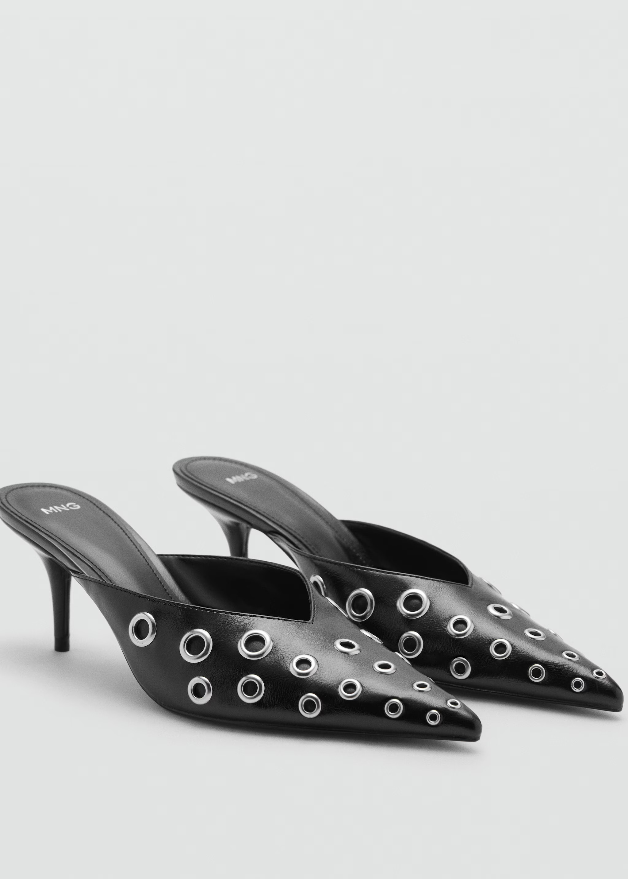 Slingback shoes with metallic detail - Women | MANGO USA | Mango (US/MX/AU)