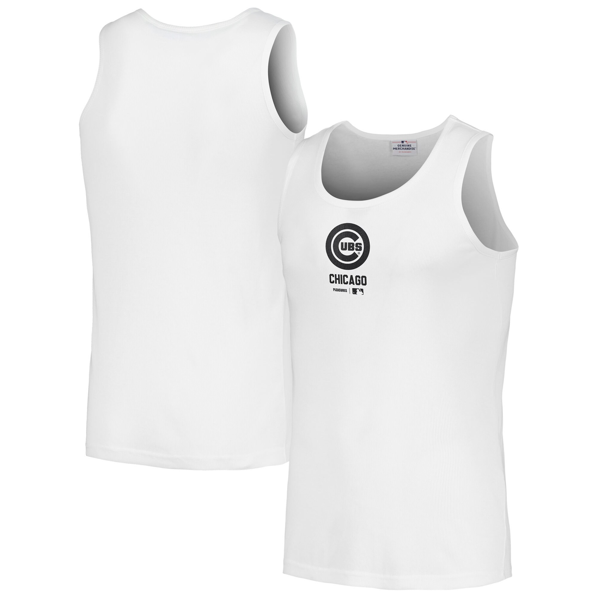 Men's Chicago Cubs  PLEASURES White Two-Pack Tank Top | MLB Shop
