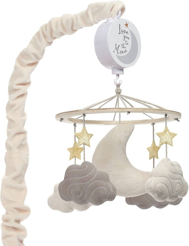Lambs & Ivy Goodnight Moon Musical Baby Crib Mobile Soother Toy - Stars/Clouds | Amazon (US)