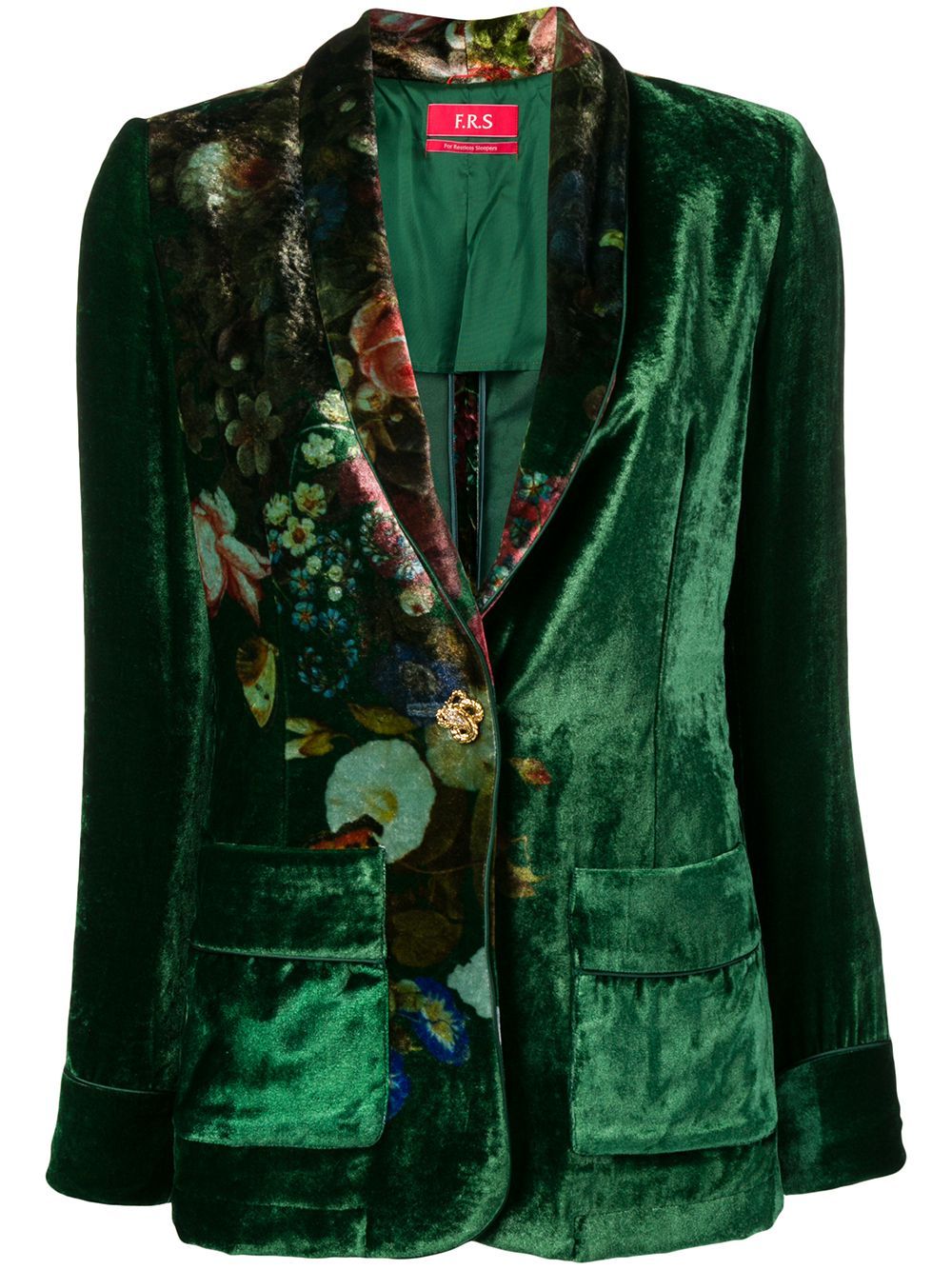 F.R.S For Restless Sleepers floral print blazer - Green | FarFetch US
