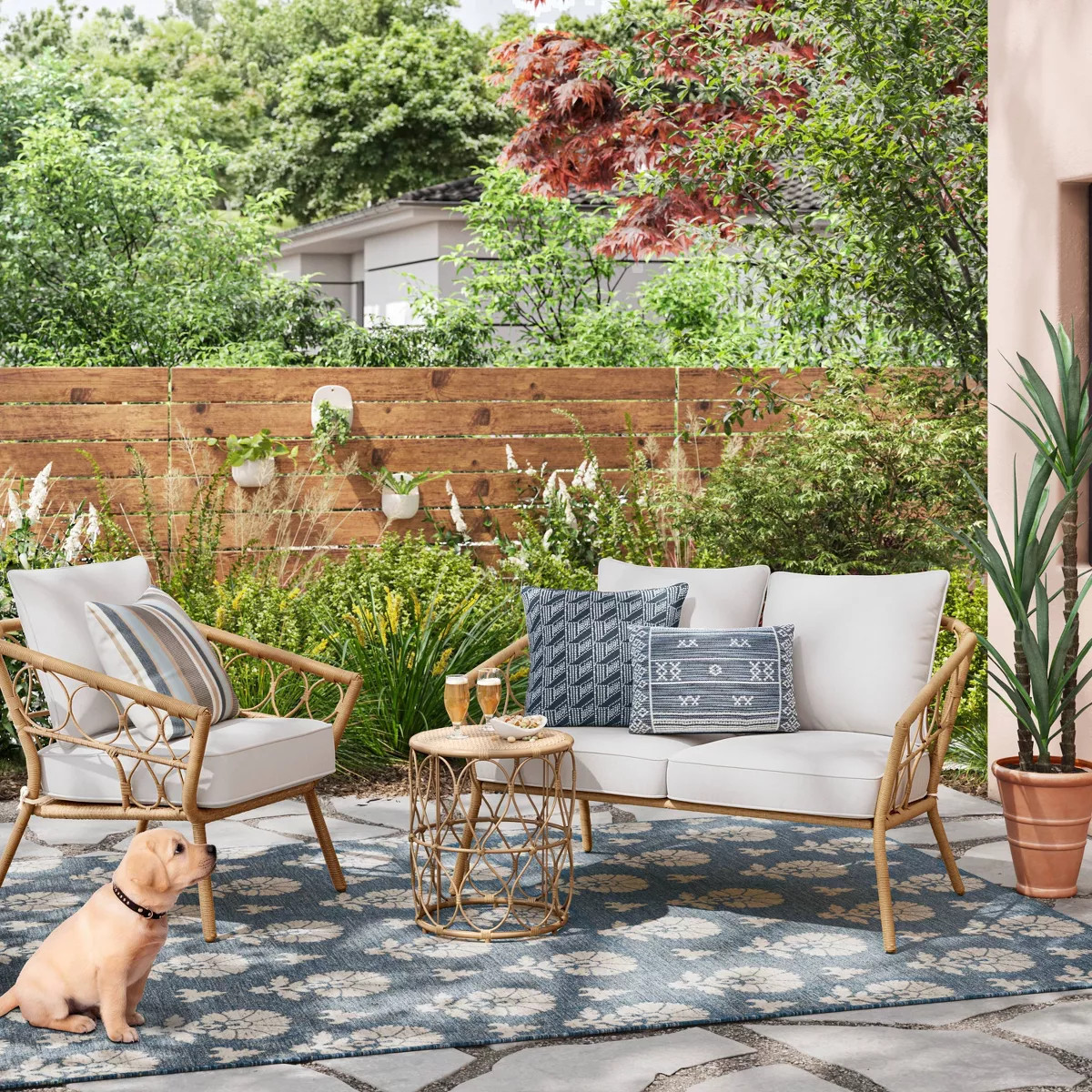 Block Print Outdoor Area Rug - Threshold™ | Target