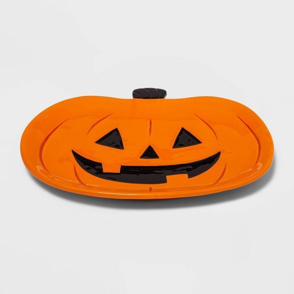 Ceramic Halloween Pumpkin Platter - Hyde & EEK! Boutique™ | Target