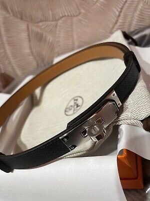 Hermes Kelly Buckle Belt Black | eBay US