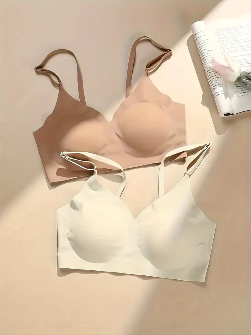 Seamless Solid Wireless Bras Comfy Breathable Intimates Bra - Temu | Temu Affiliate Program