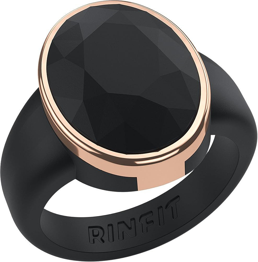 Rinfit Silicone Wedding Bands for Women - Women's Silicone Rings - Rubber Wedding Band - Oversize... | Amazon (US)