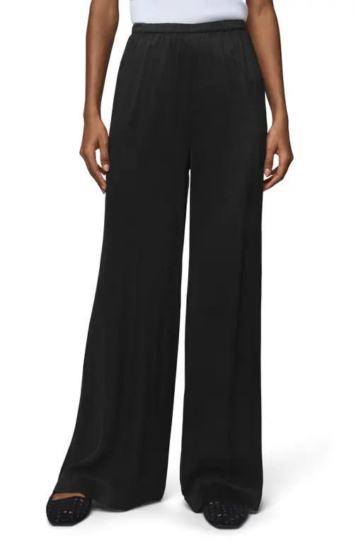Splendid Serena Satin Pull-On Pants in Black at Nordstrom, Size Small | Nordstrom
