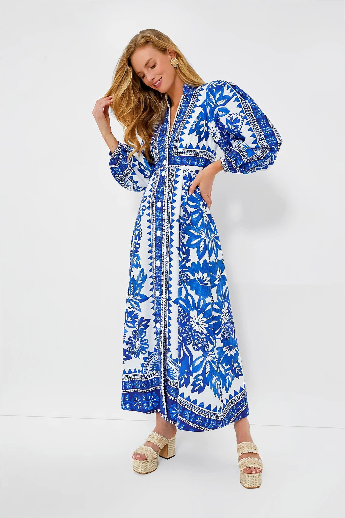 Off White Flora Tapestry Maxi Dress | Tuckernuck (US)