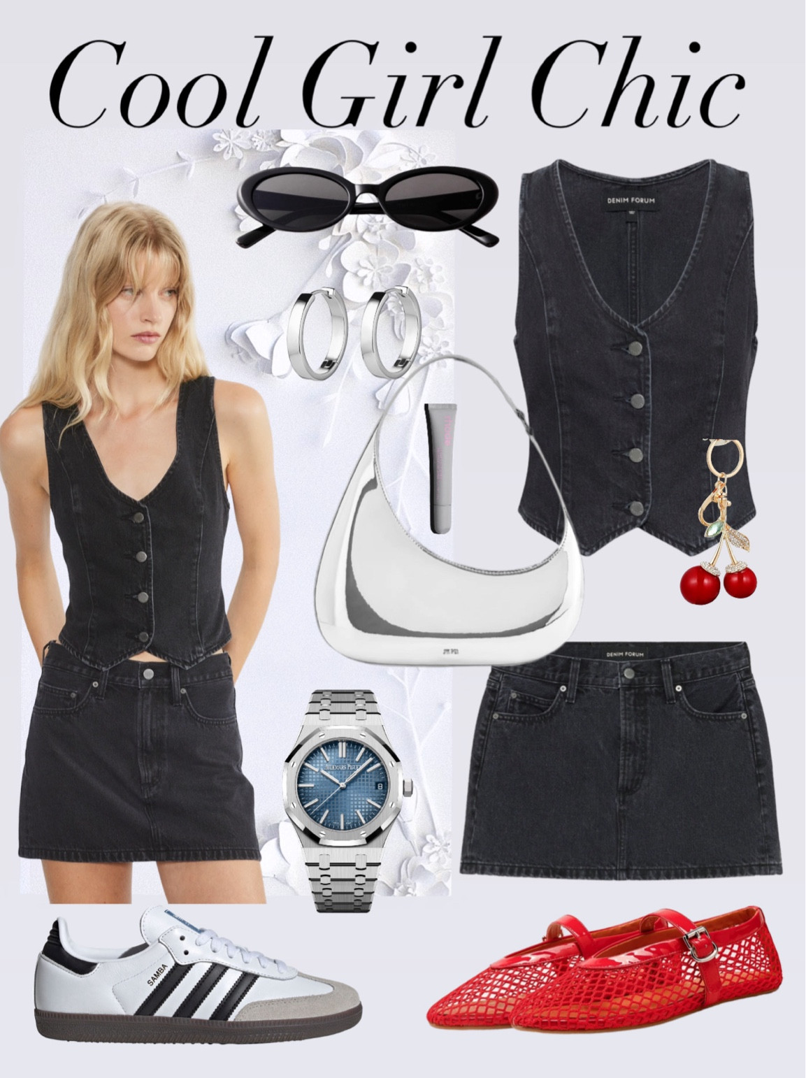 Get this Cool Girl Chic look. Mesh flats , Royal Oak watch , 

#LTKStyleTip #LTKItBag #LTKShoeCrush