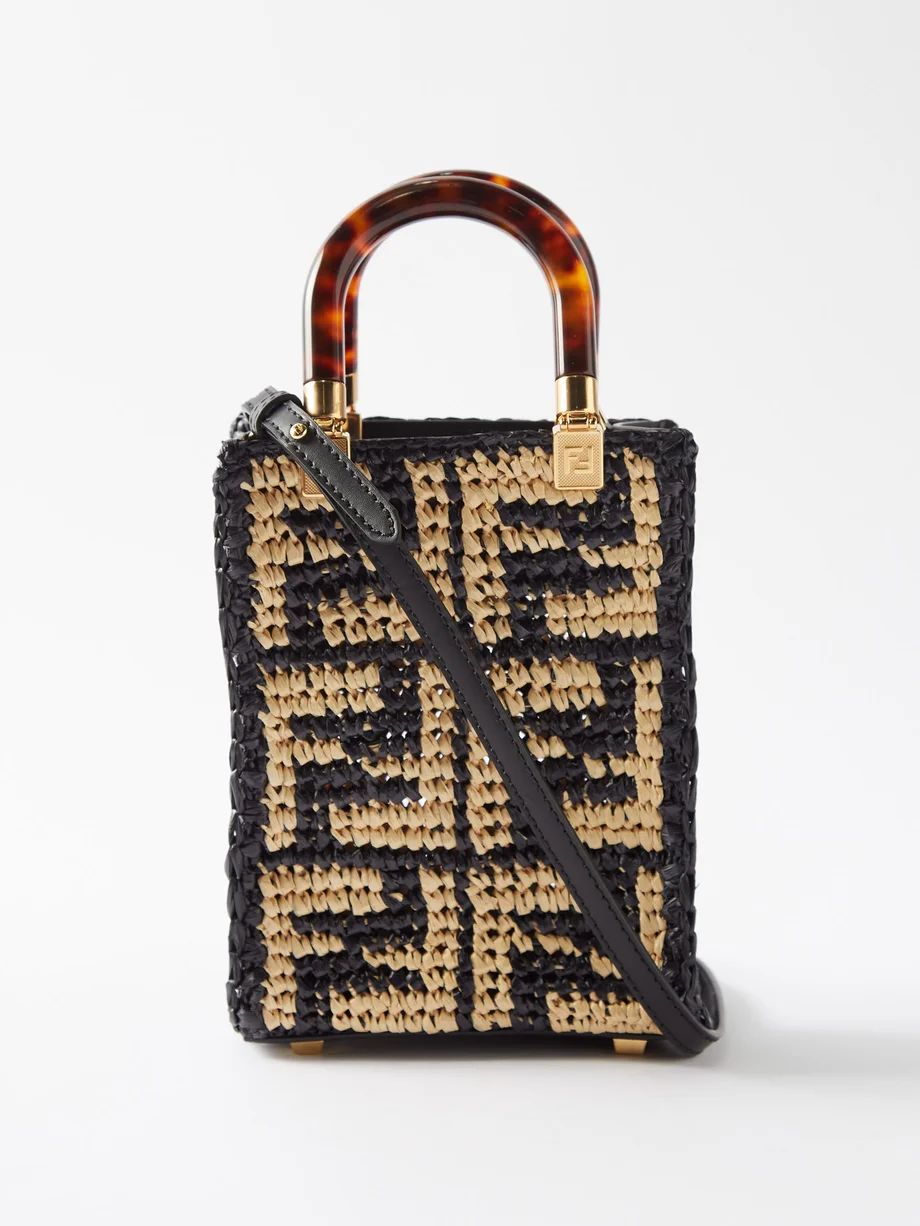 Sunshine mini raffia cross-body bag | Fendi | Matches (US)